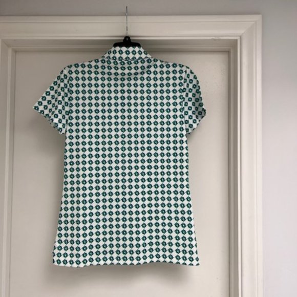 NWT New Tory Burch Tory Sport Court Green Topspin Shirt Size Small - Picture 2 of 9
